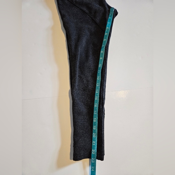Lysse twill knit ponte seamed legging tummy control waistband dark gray small - Picture 3 of 12